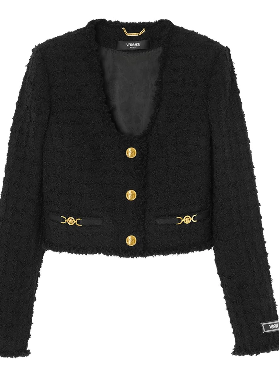 Versace Women tweed cropped jacket Heritage 0427